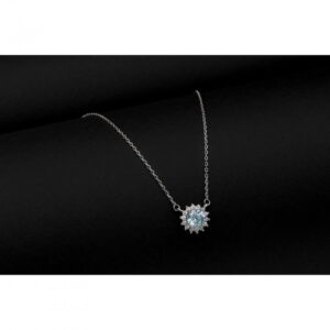 Ασημένιο Κολιέ με Σιελ Ροζέτα