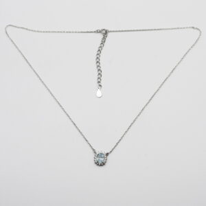 Κολιέ Ασήμι με Σιελ Ροζέτα