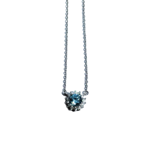 Ασημένιο Κολιέ με Ροζέτα