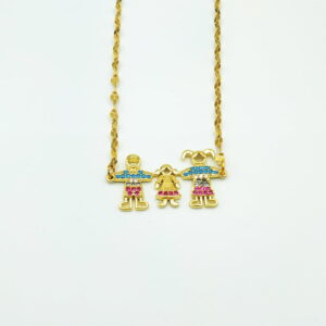 Κολιέ Οικογένεια με Κοριτσάκι