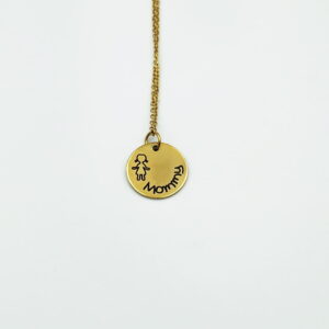 Ατσάλινο Κολιέ Mommy σε Χρυσό