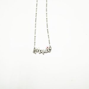 Κολιέ με Ατσάλινη Αλυσίδα & Μαμά